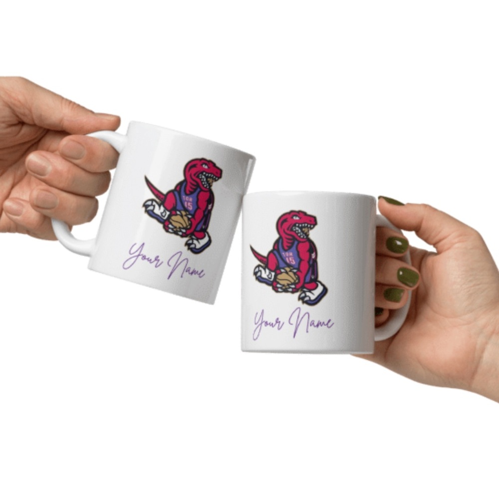 Toronto Raptors Personalized Custom Name 11oz Mug - Picture 4 of 4